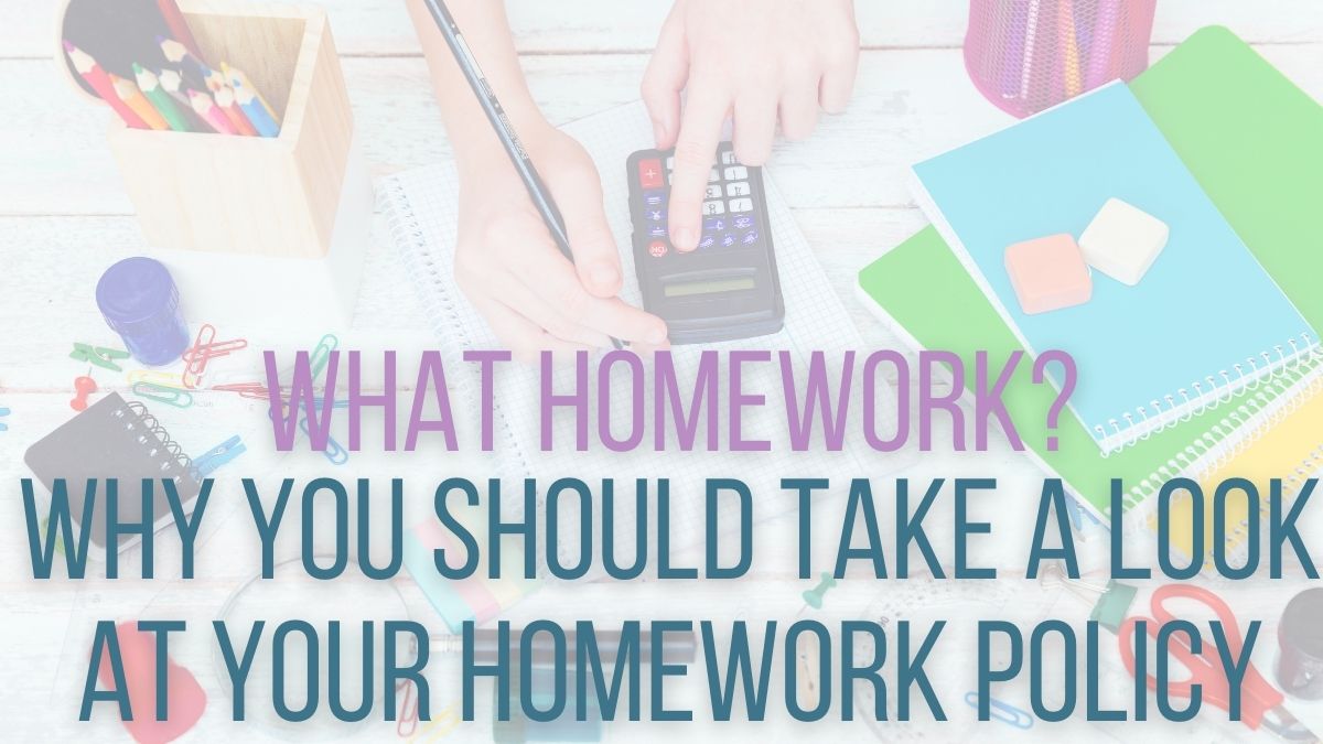 value of homework topic