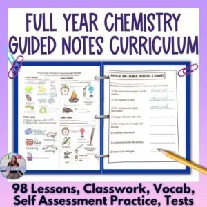 chemistry full year guided notes curriculum thumbnail